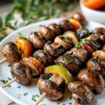 Marinierte Champignon Spieße – Bestes Grillrezept First Image First Image