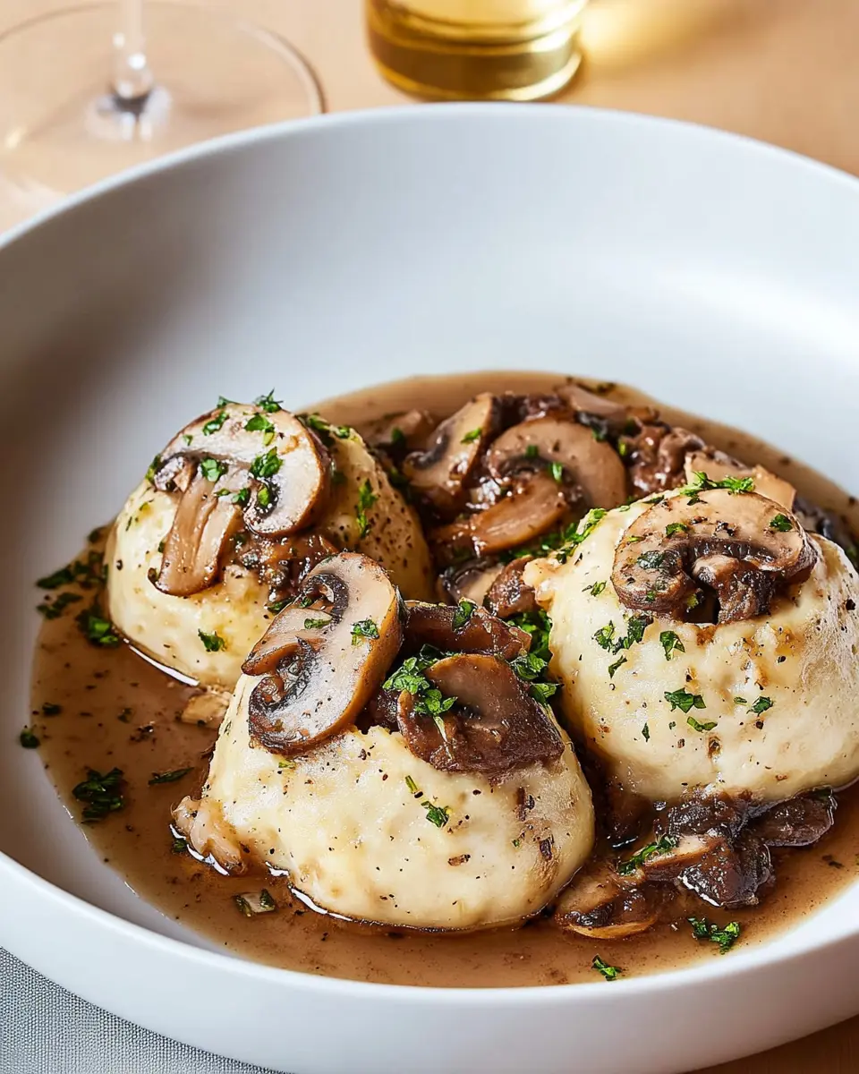 Servietten-Leber-Knödel mit Pilzragout: Indulgent Comfort Food 6