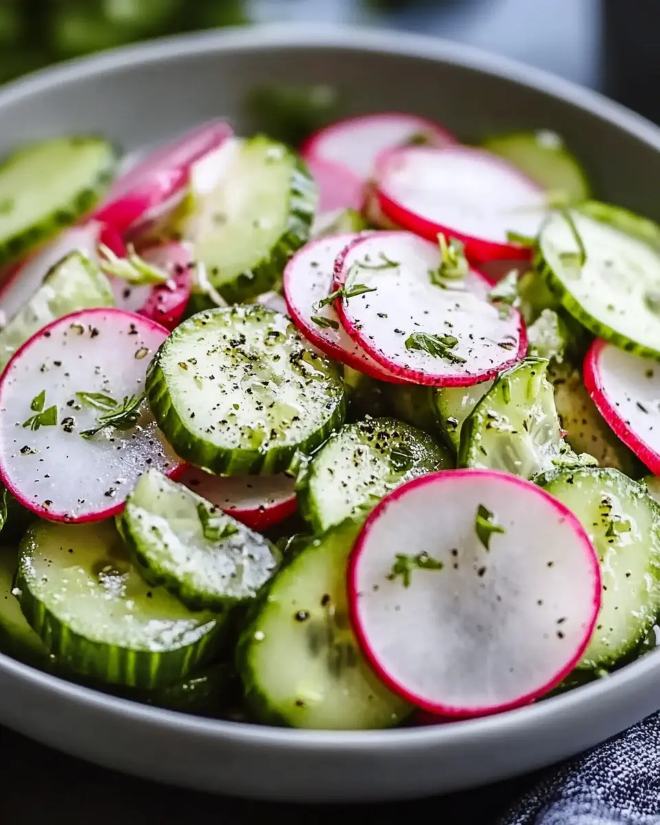 Frischer Gurken Radieschen Salat First Image First Image