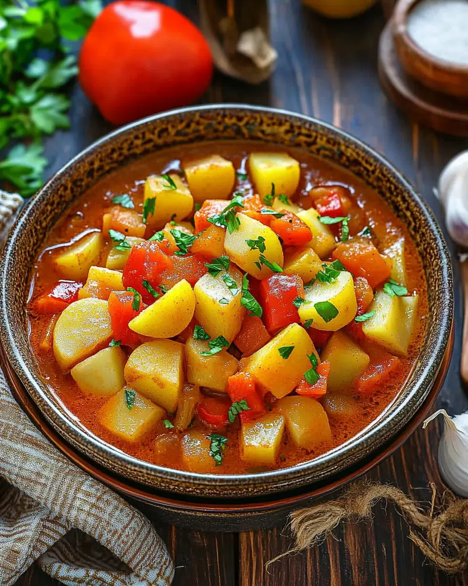 Vegetarisches Kartoffelgulasch mit Paprika: Easy Comfort Food 7