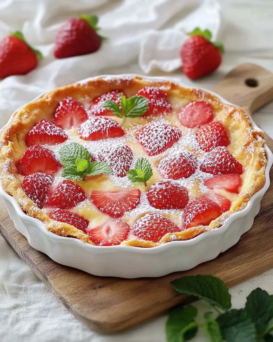 Erdbeer Clafoutis: Einfache & Cremige Ofenfreude! 5 azflivfnowgmhzg4g0wt
