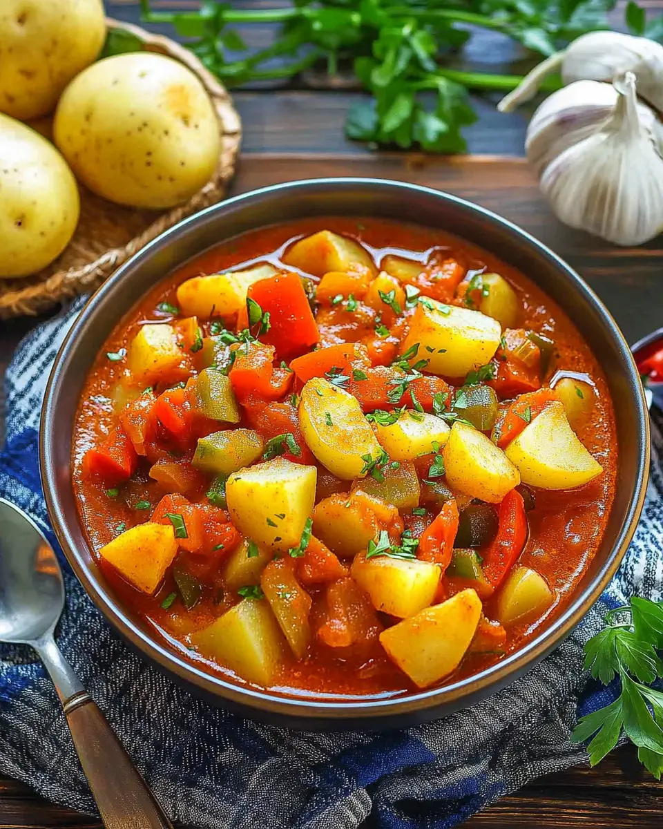 Vegetarisches Kartoffelgulasch mit Paprika: Easy Comfort Food 6