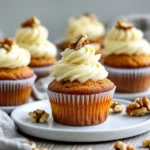 Carrot Cake Cupcakes mit Walnuss – Saftig & Einfach First Image First Image