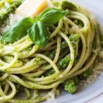 Spaghetti mit Spargel und Bärlauchpesto First Image First Image