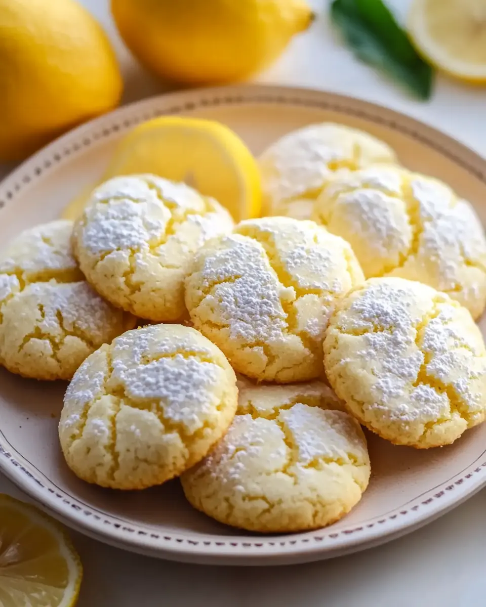 Zitronen Cookies nach amerikanischem Rezept – Saftig, Weich & Voller Geschmack First Image First Image