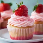 Cupcakes mit Erdbeeren – Bestes einfaches Rezept First Image First Image