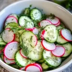 Gurken Radieschen Salat – Einfaches Sommerrezept First Image First Image