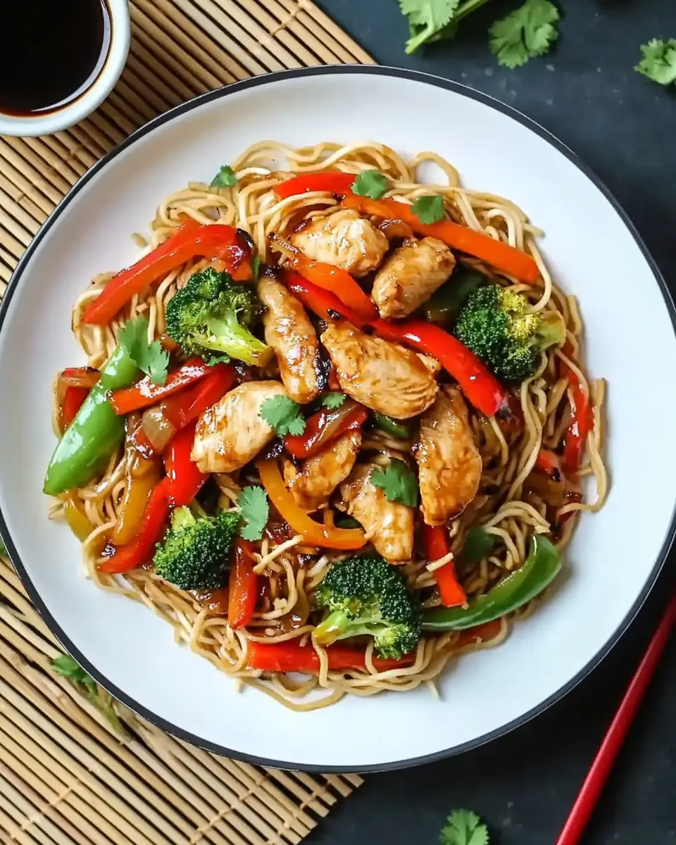 Asiatische Hähnchen Gemüse Pfanne: Easy Mie-Nudel Delight 6