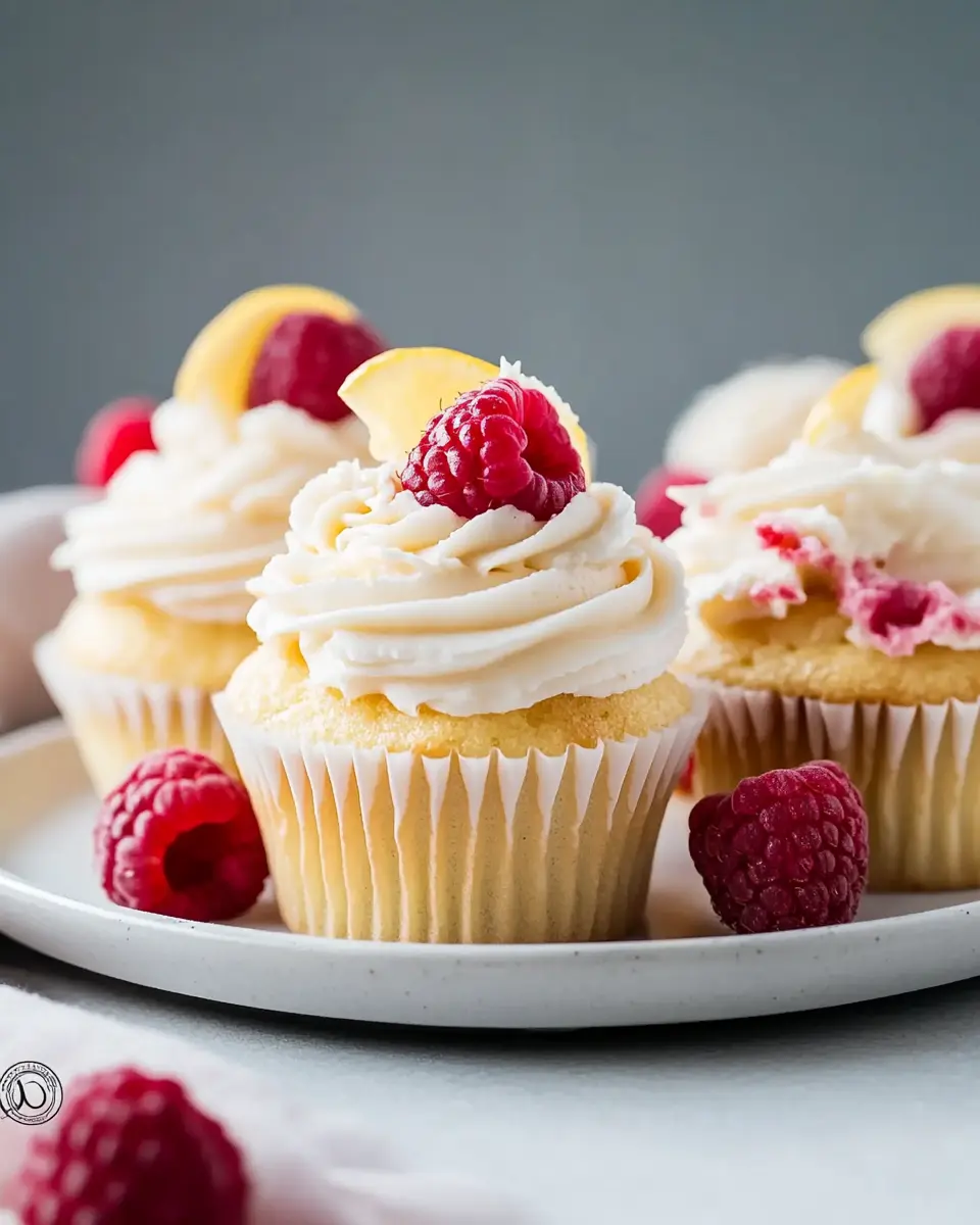 Himbeer & Zitrone Cupcakes – Fruchtig, Frisch und Unwiderstehlich First Image First Image