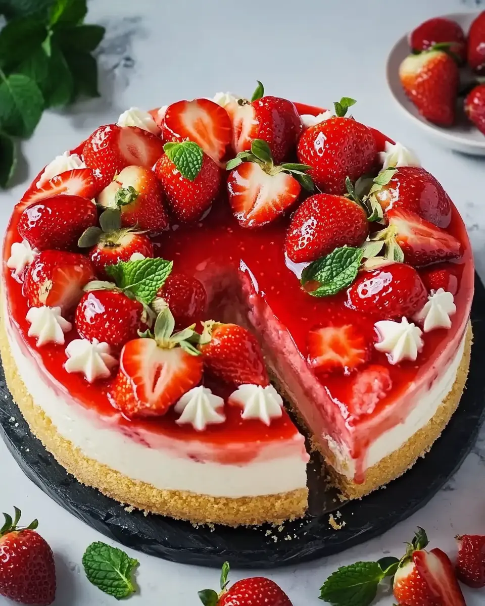Erdbeer Kuchen mit Obstboden: Einfach & Saftig Traumgenuss 6