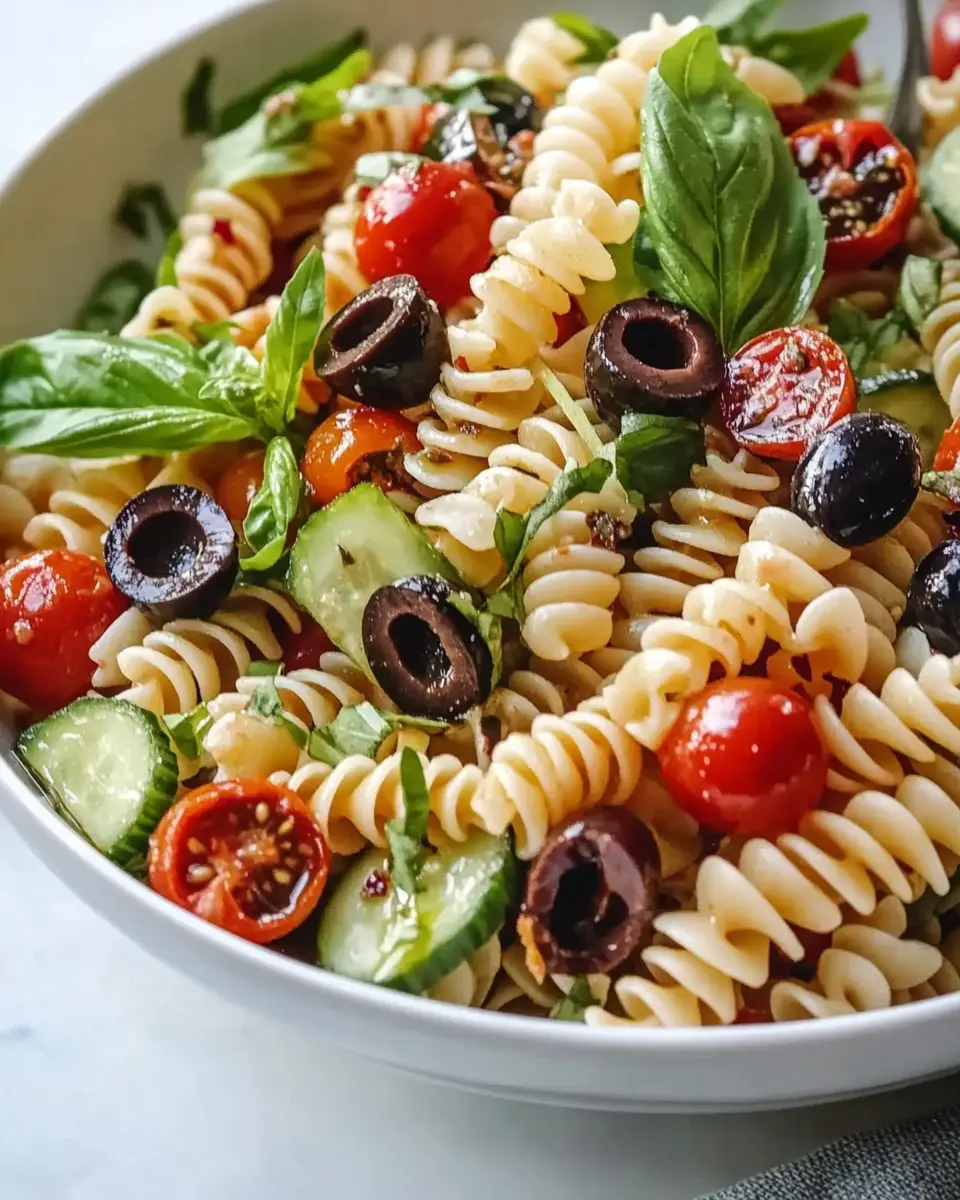 Mediterraner Nudelsalat – Bestes Rezept einfach First Image First Image