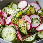 Frischer Gurken Radieschen Salat First Image First Image
