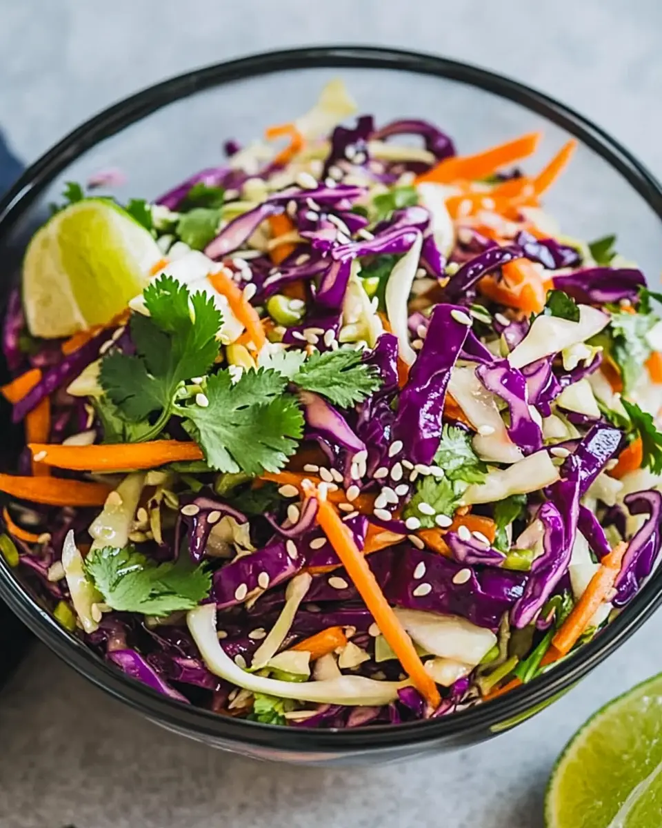 Asiatischer Krautsalat Rezept – Einfach & Schnell First Image First Image
