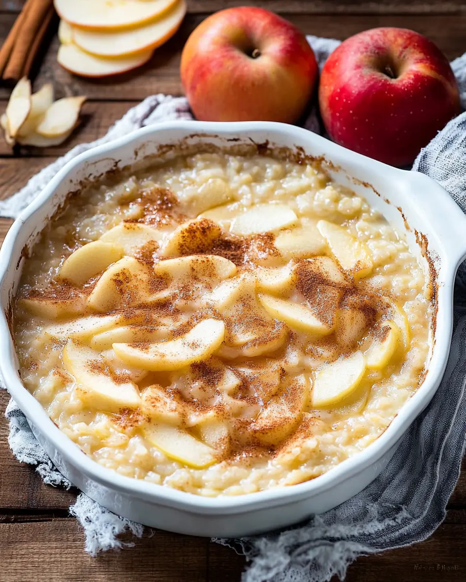 Milchreisauflauf mit Apfel ohne vorkochen First Image First Image