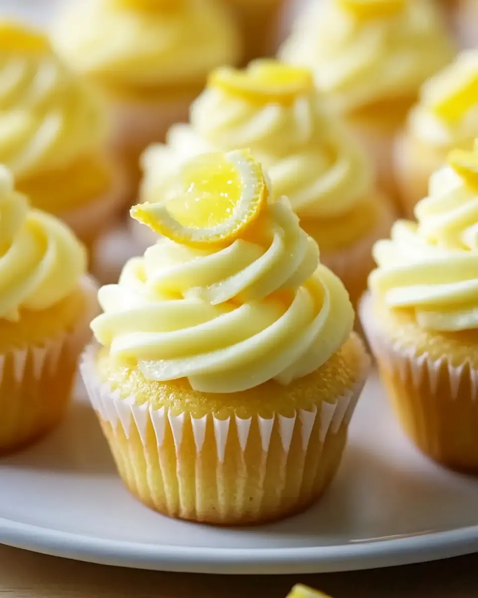 Zitronige Mini Cupcakes First Image First Image