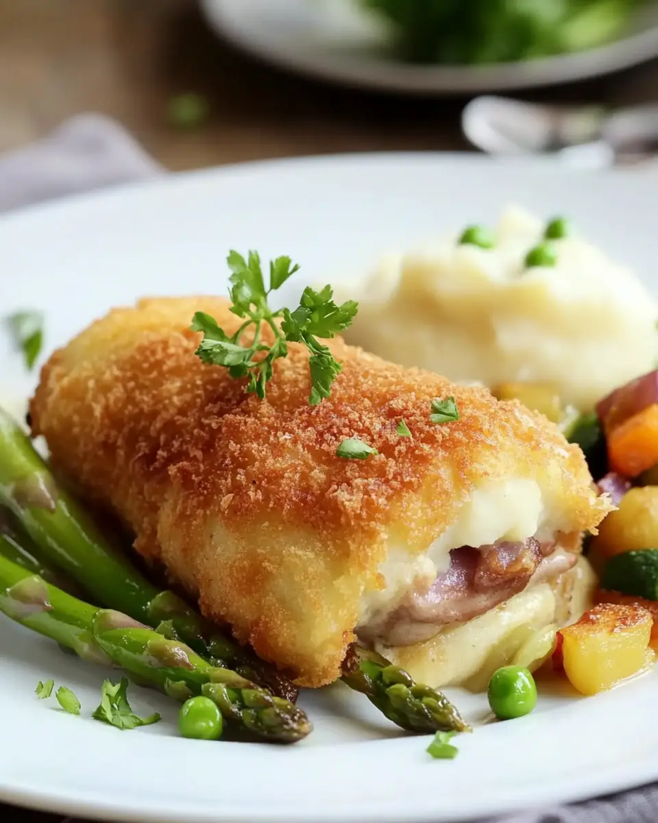 Spargel Cordon Bleu – Knuspriges Frühlingshighlight First Image First Image