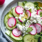 Radieschen Gurken Hüttenkäse Salat First Image First Image