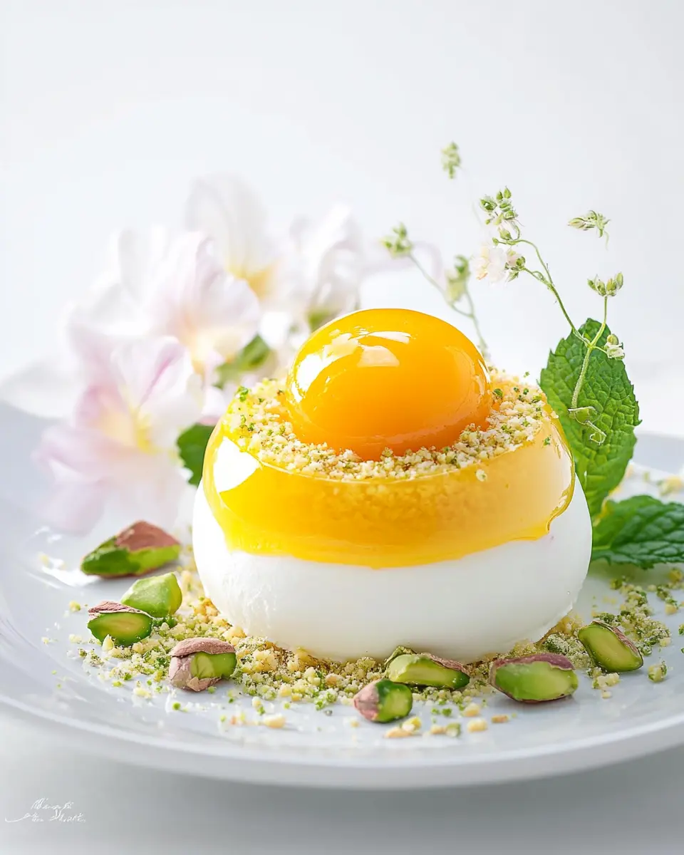 Spiegeleier-Dessert Rezept- dekorativer Nachtisch für Ostern First Image First Image