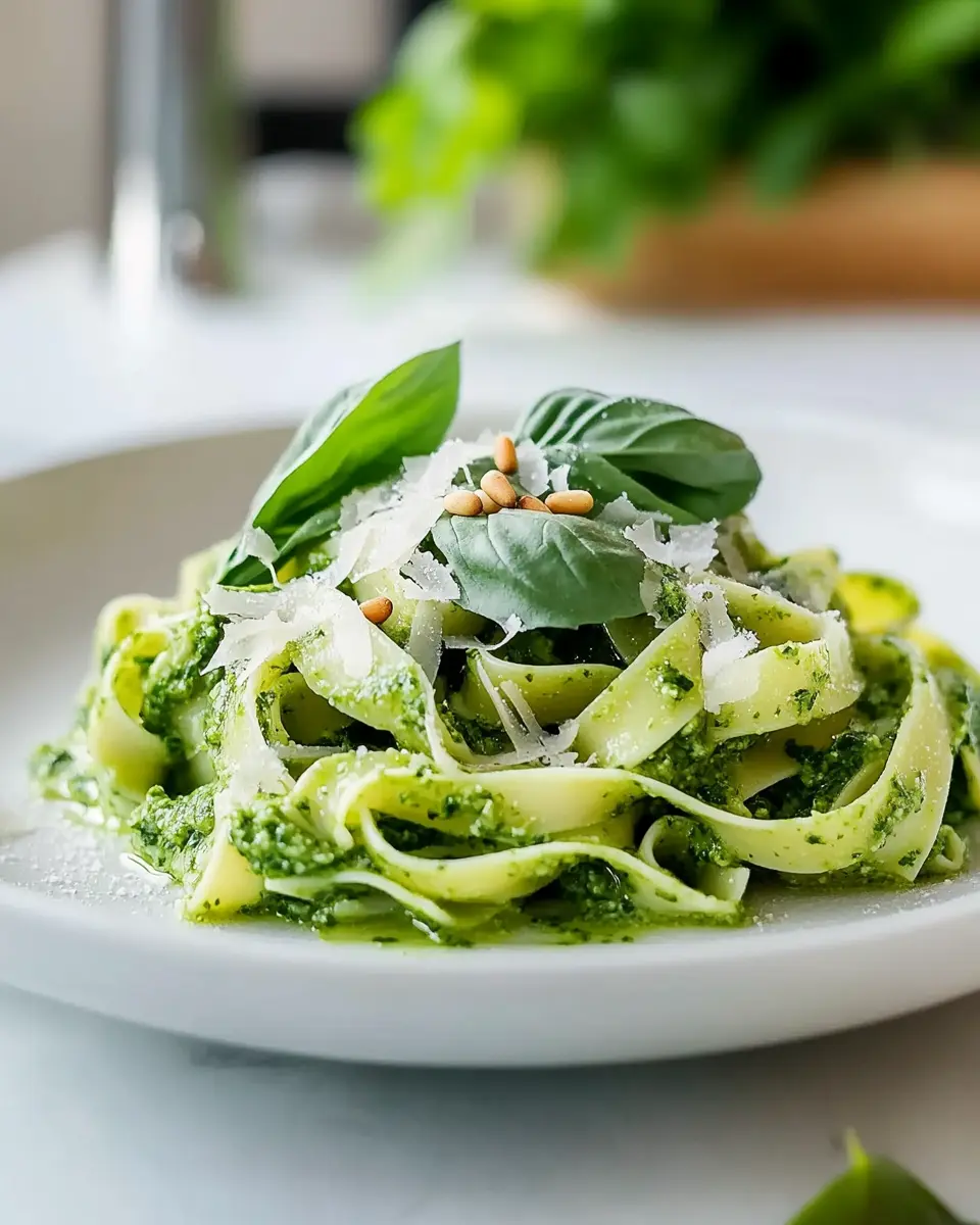 Tagliatelle mit Bärlauchpesto – Easy Spring Delight at Home