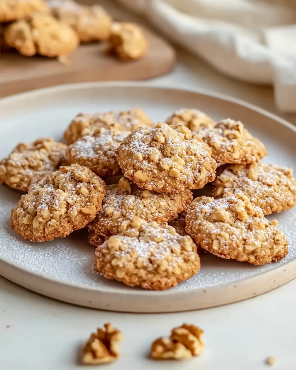Haferflocken Walnusstaler: Einfaches Knuspriges Rezept, das begeistert