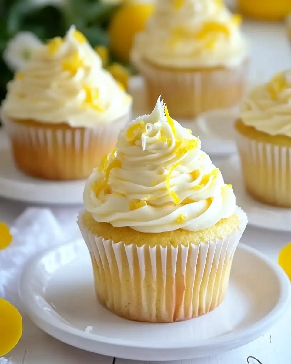 Saftige Zitronencupcakes mit cremigem Frosting First Image First Image