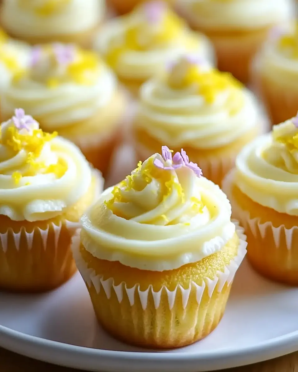 Zitronige Mini Cupcakes First Image First Image