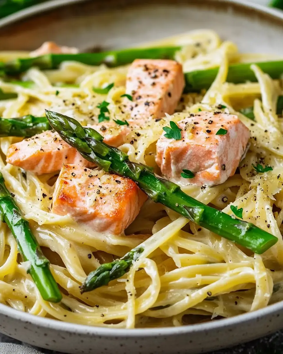 Cremige Lachs Spargel Pasta – Einfach & Schnell First Image First Image