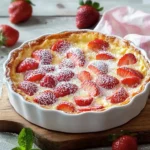 Erdbeer Clafoutis – Einfaches & Cremiges Ofendessert First Image First Image