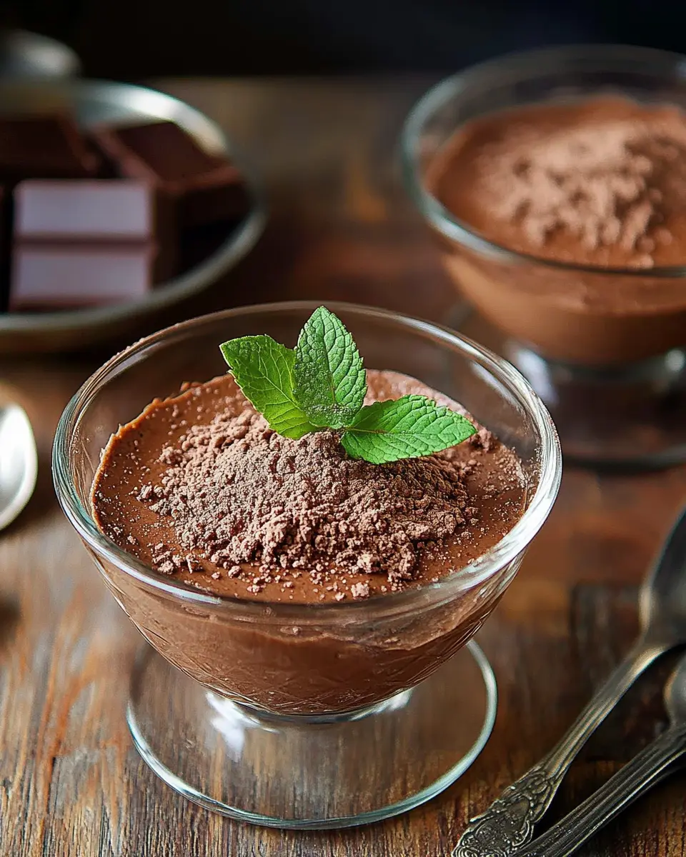 Mousse au Chocolat ganz einfach gemacht First Image First Image