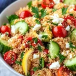 Schneller Couscous Salat mit Feta – Bestes Rezept First Image First Image