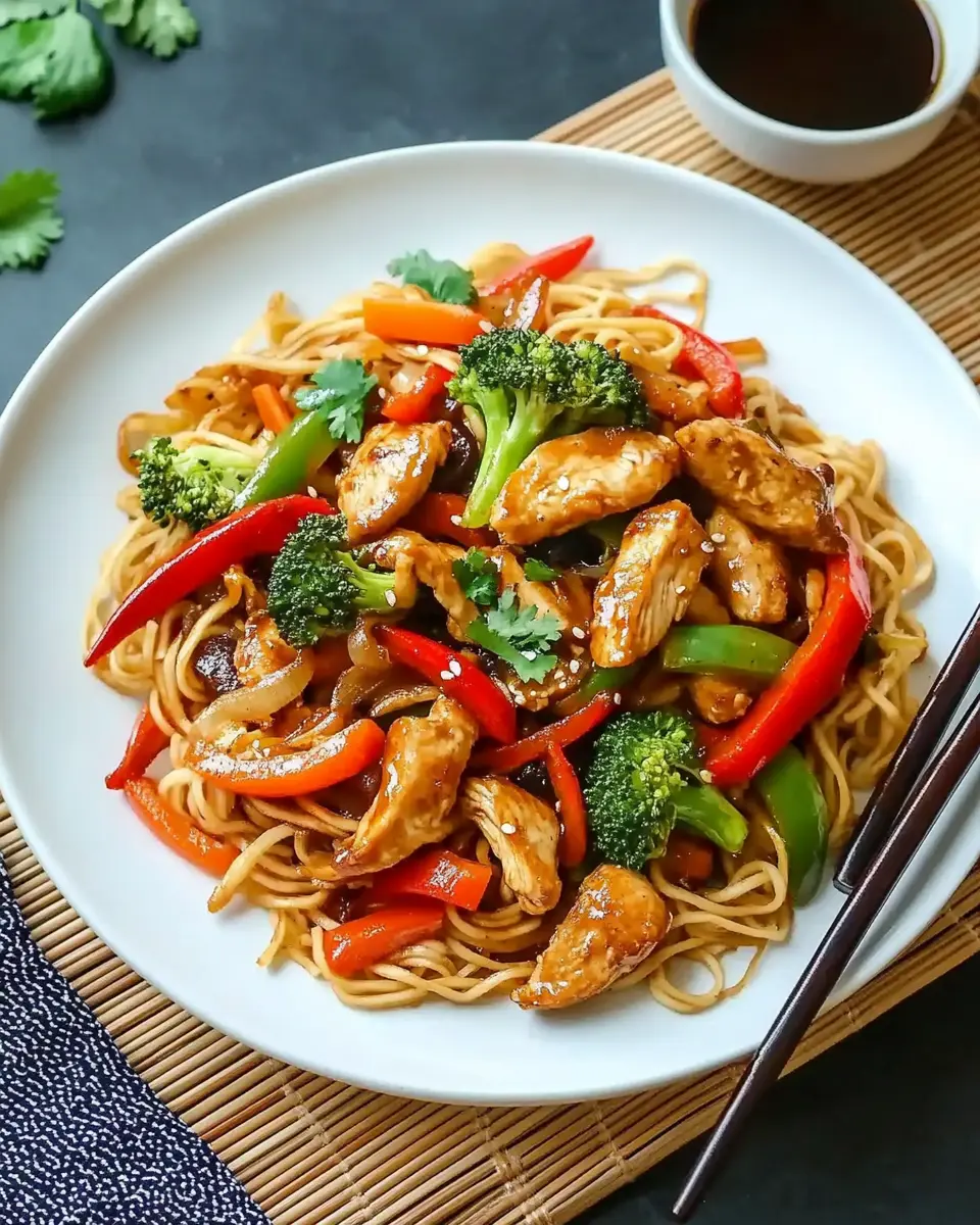 Asiatische Hähnchen Gemüse Pfanne: Easy Mie-Nudel Delight 7