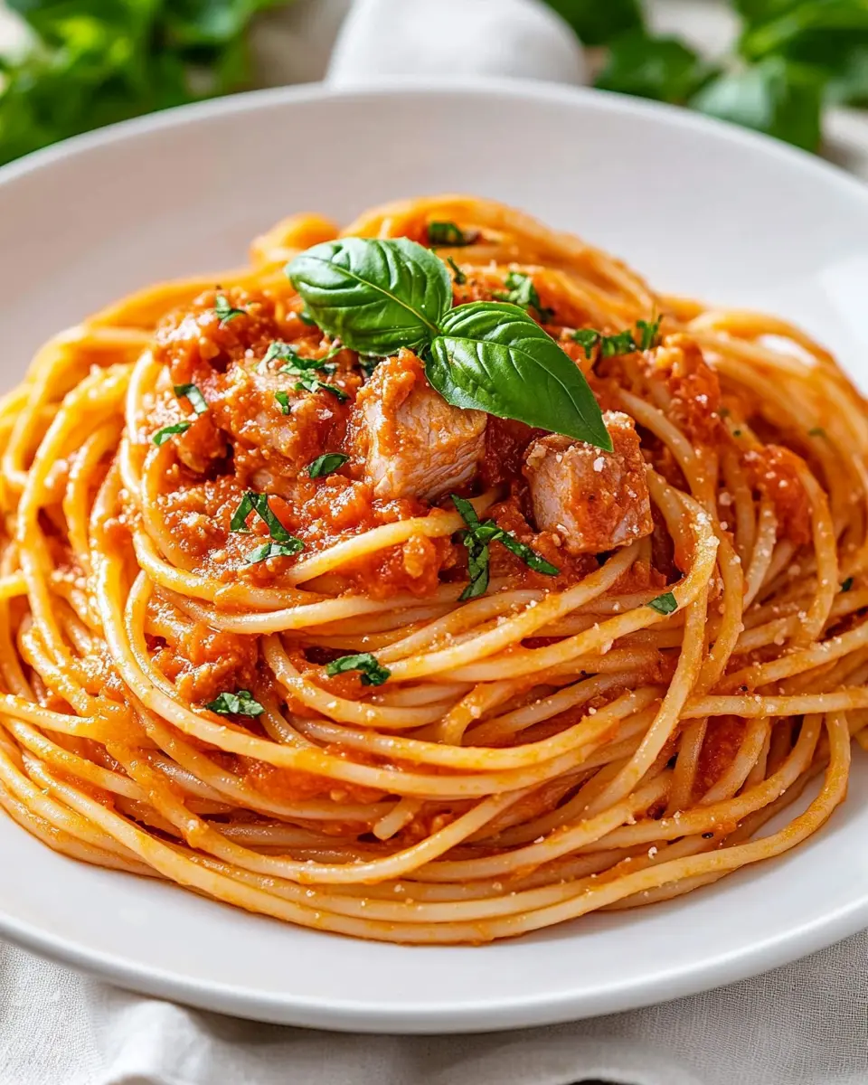 Spaghetti mit Thunfisch in Tomatensoße – einfach & schnell First Image First Image