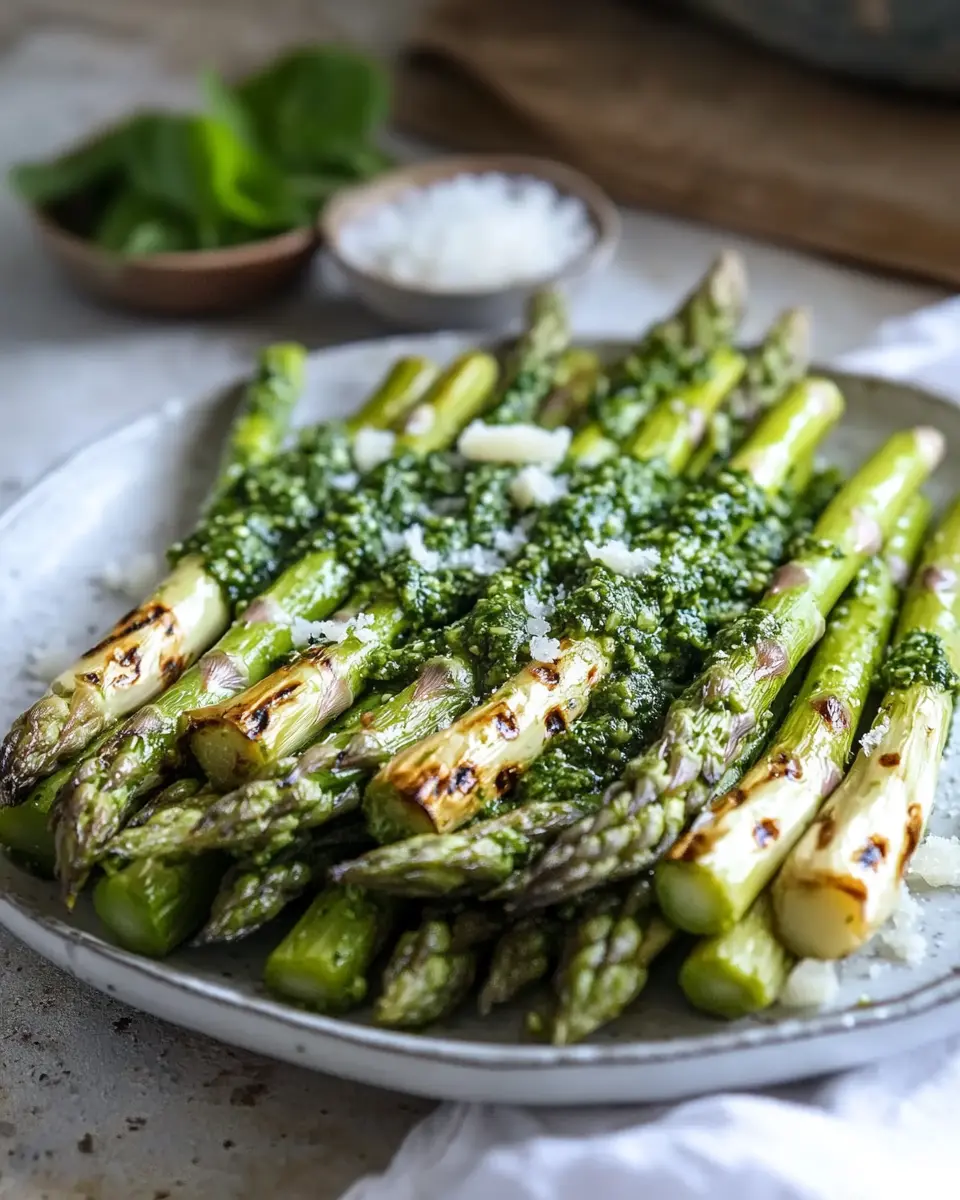 Ofenspargel mit baerlauch pesto – Frühlingsgenuss pur First Image First Image