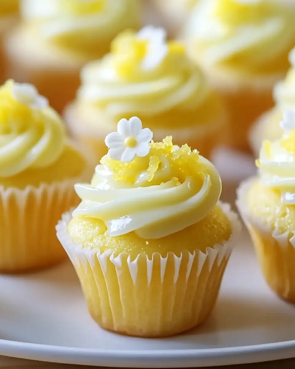 Zitronige Mini Cupcakes First Image First Image