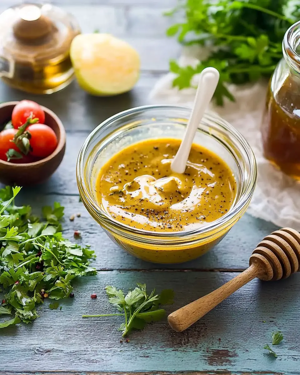 Honig-Senf-Dressing selber machen First Image First Image