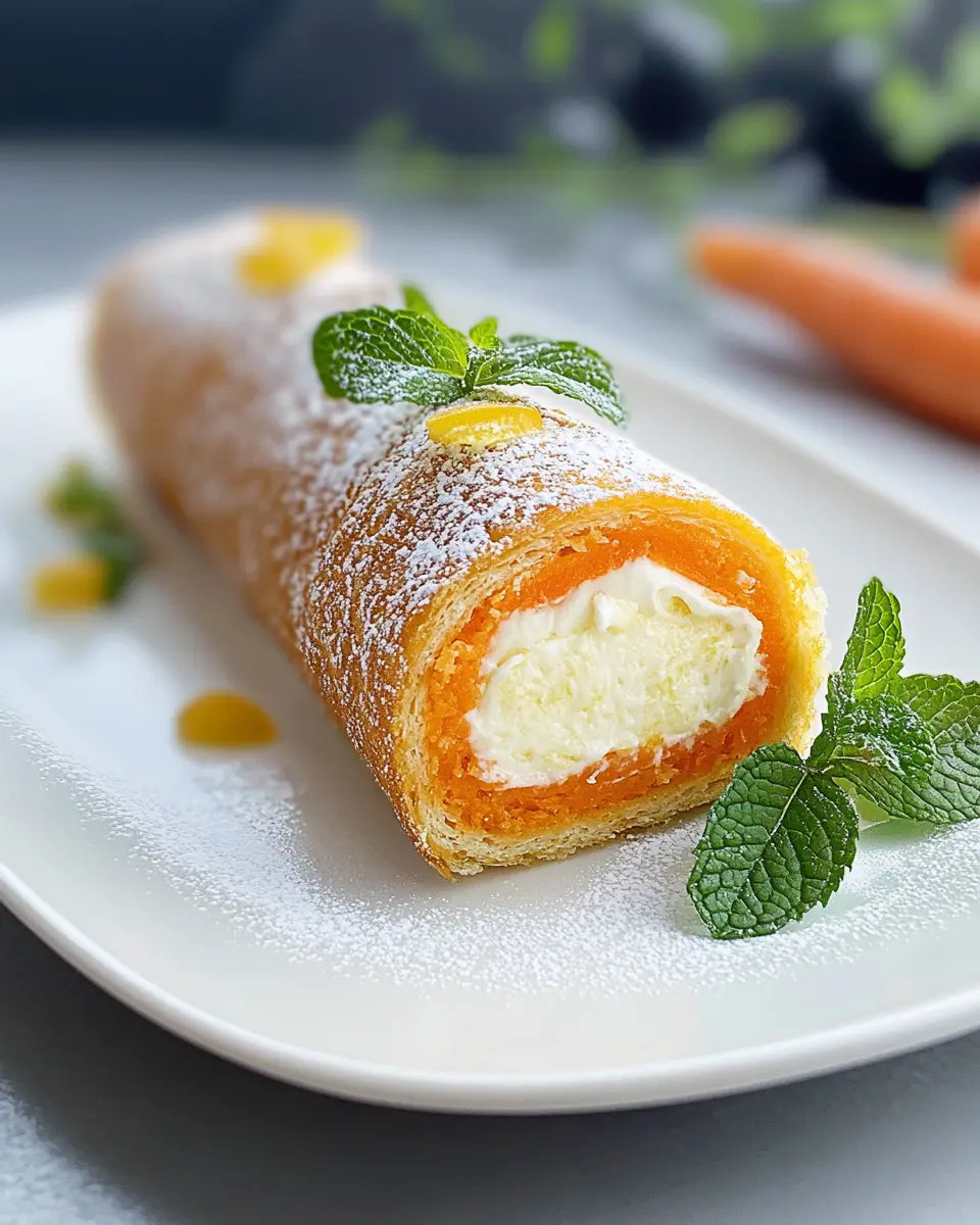 Möhrenrolle mit Zitronencreme: Irresistibly Fresh & Zesty Delight 5
