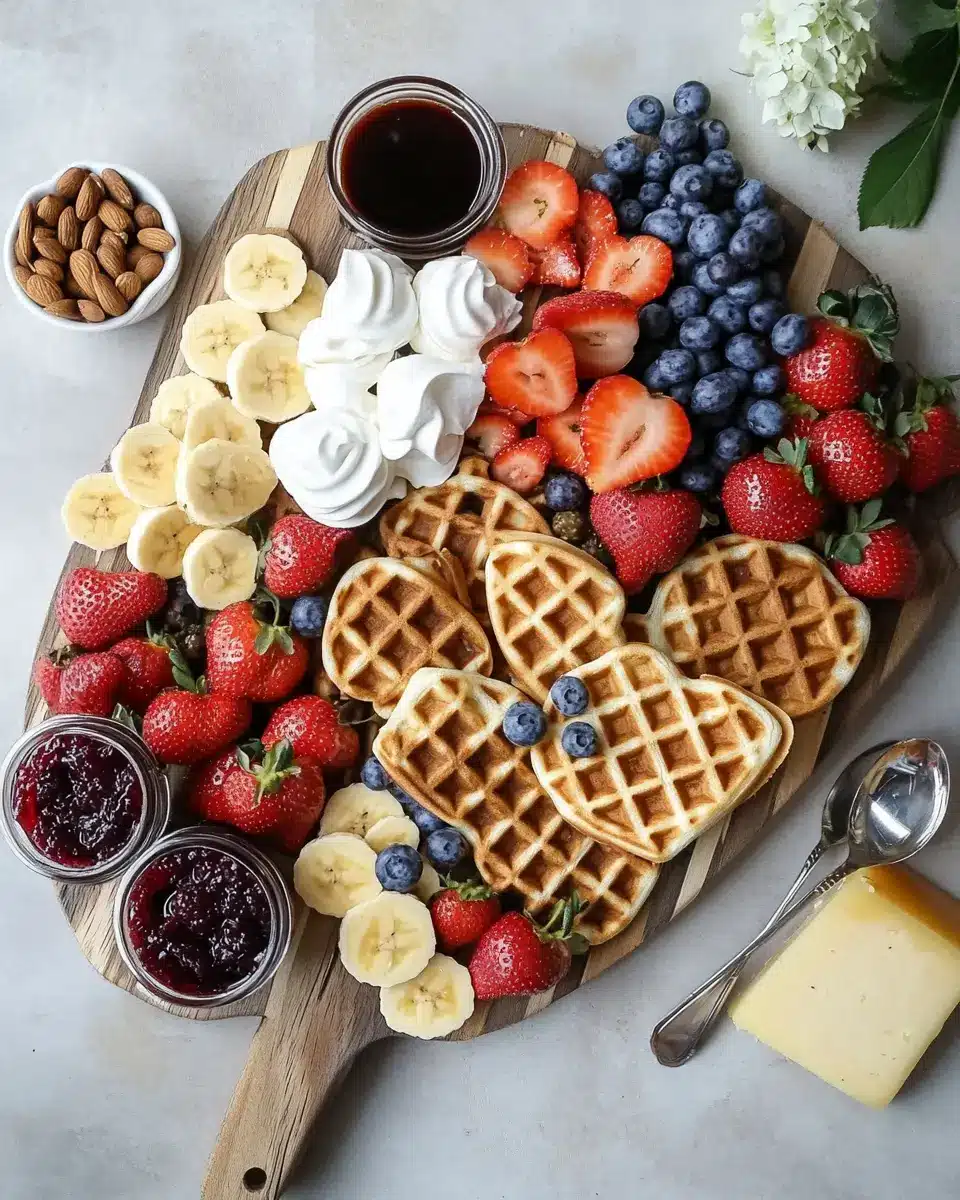 Brunch Board mit Herz Waffeln: 7 Irresistible Ideas to Love 7 djwlbwtldu7mtae2abik