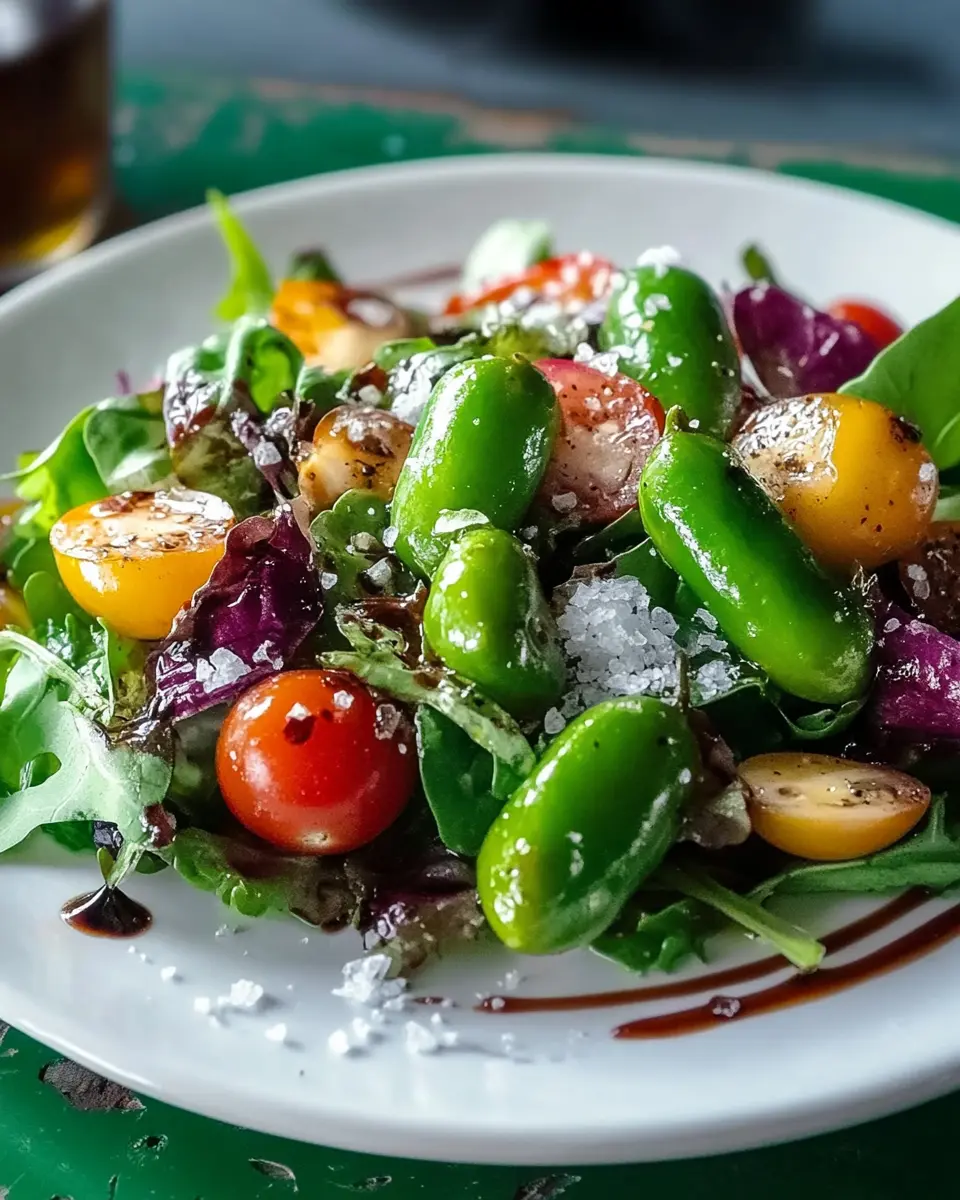 Salat mit Pimientos de Padrón: Ein gesunder Genuss für Alle