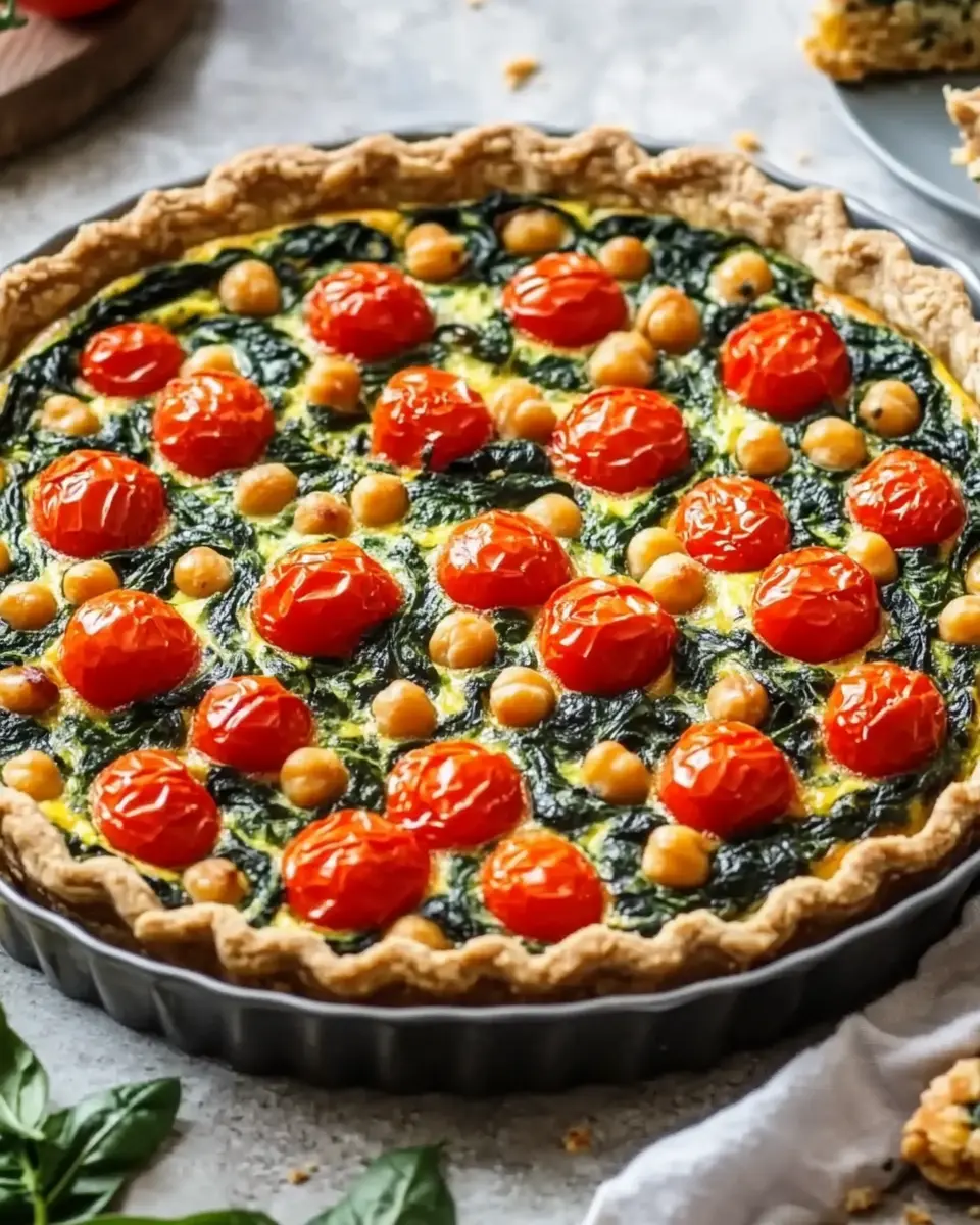 Vollkorn Quiche Rezept: Irresistibly Tasty Spinach & Chickpeas 7