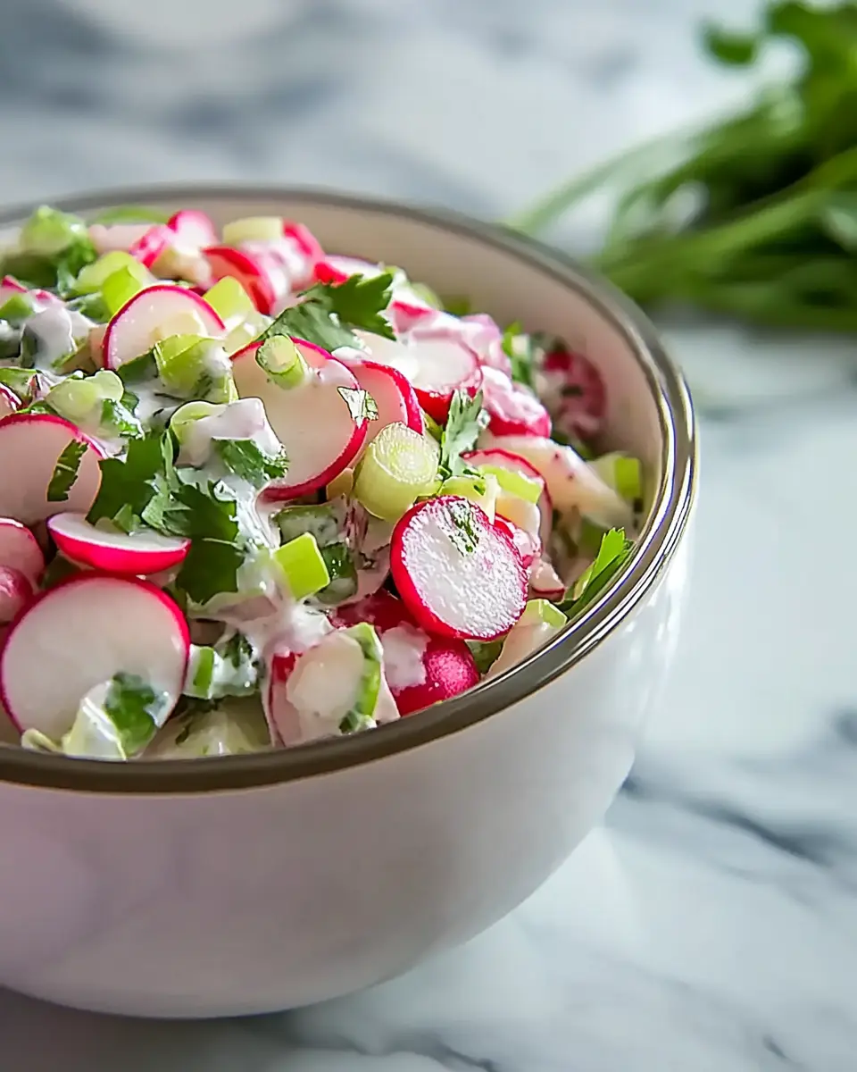 Radieschensalat mit Sahne – Einfach und cremig First Image First Image