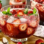 Erdbeer Bowle Rezept – Einfach & Fruchtig First Image First Image