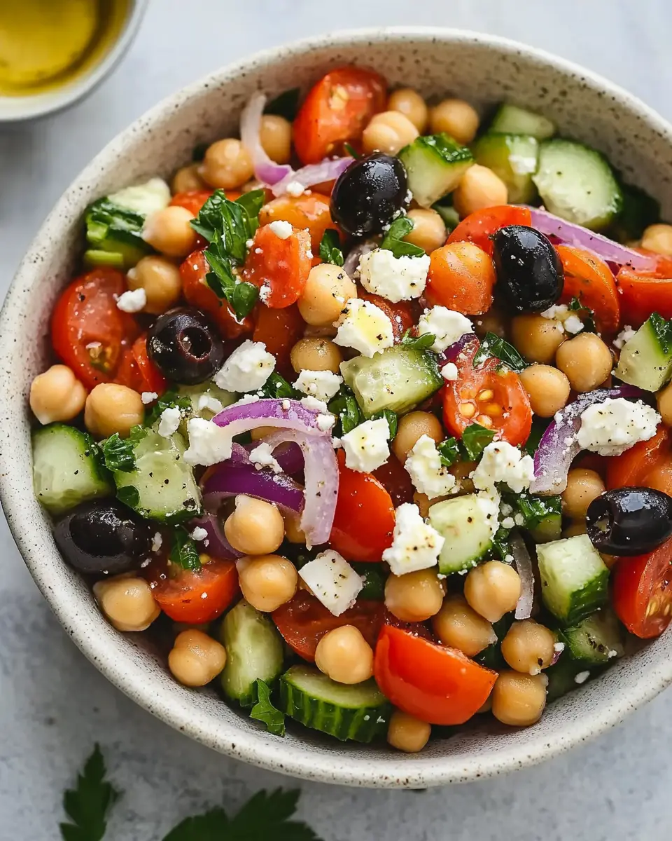 Griechischer Kichererbsensalat: Bestes Rezept für frische Geschmacksexplosionen 5