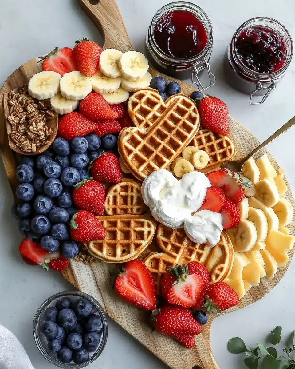 Brunch Board mit Herz Waffeln – 7 kreative Ideen First Image First Image