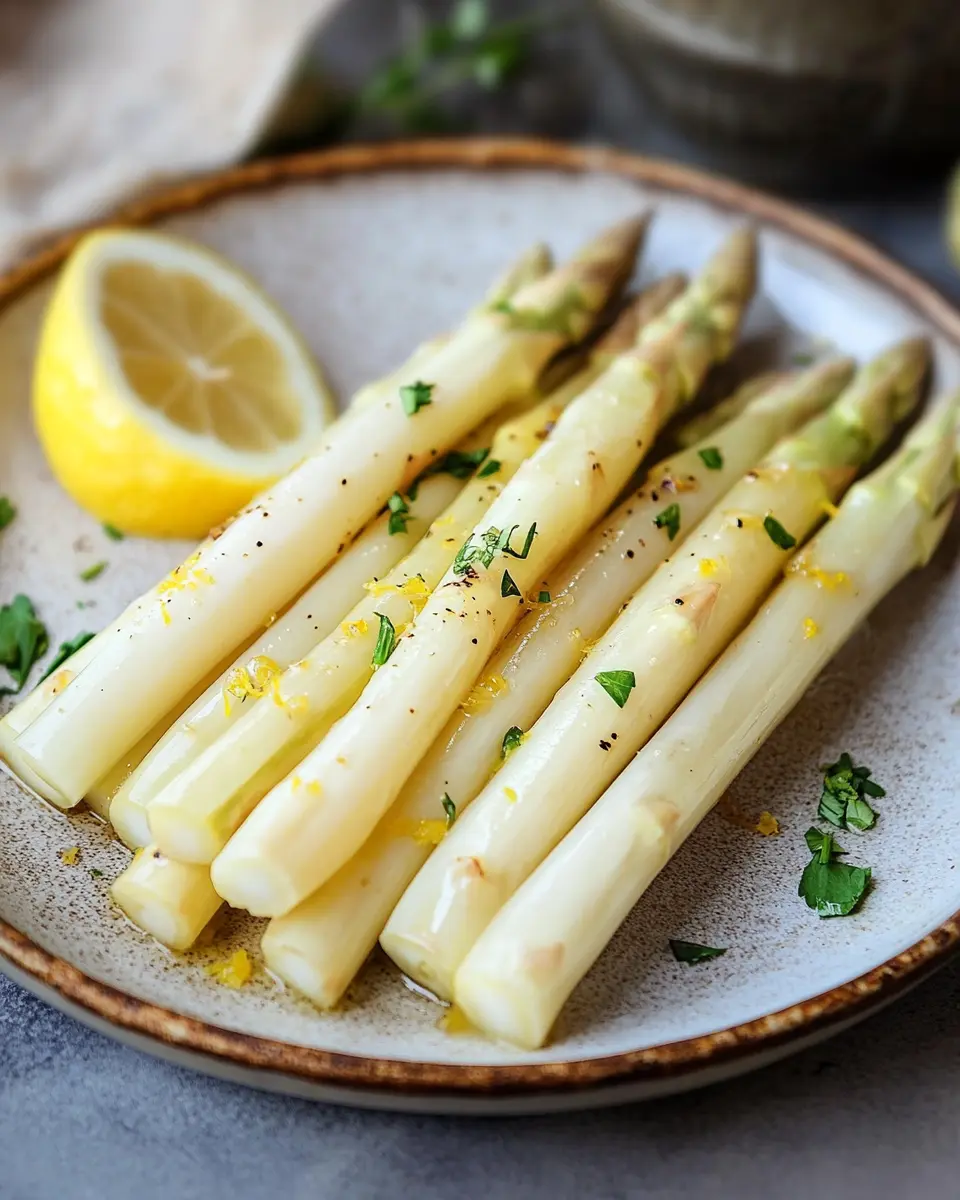 Weißer Spargel in der Heißluftfritteuse – einfach, schnell und super aromatisch! First Image First Image