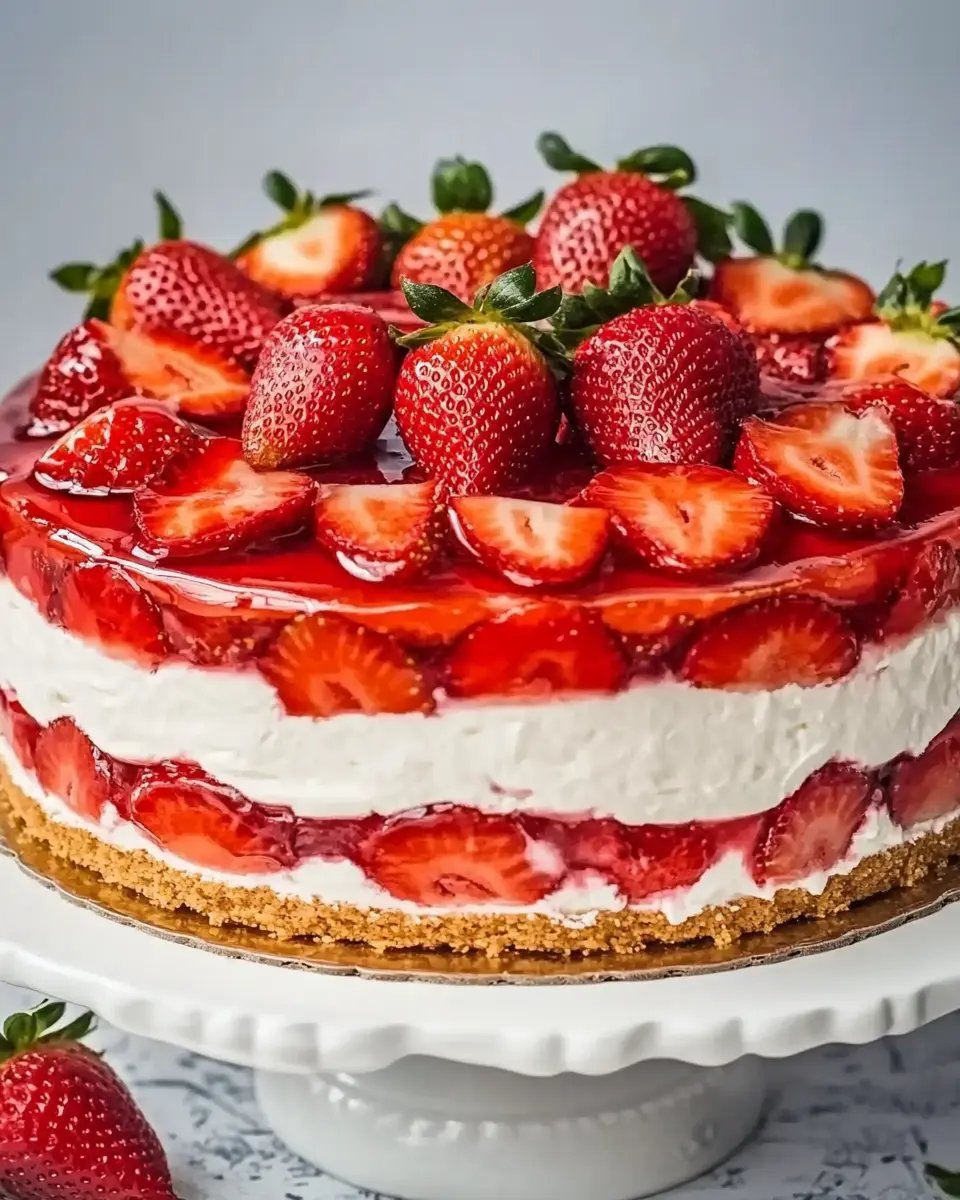 Erdbeertorte mit Mascarponecreme und Tortenguss – Ein fruchtiges Sommerdessert First Image First Image