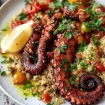 Gegrillter Pulpo mit Bulgur – Ein köstliches Tapas-Rezept aus dem Meer First Image First Image