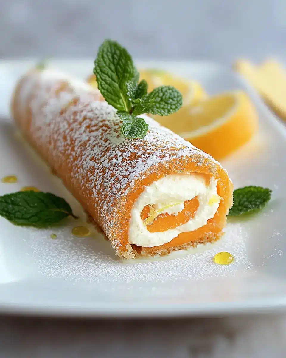 Möhrenrolle mit Zitronencreme: Irresistibly Fresh & Zesty Delight
