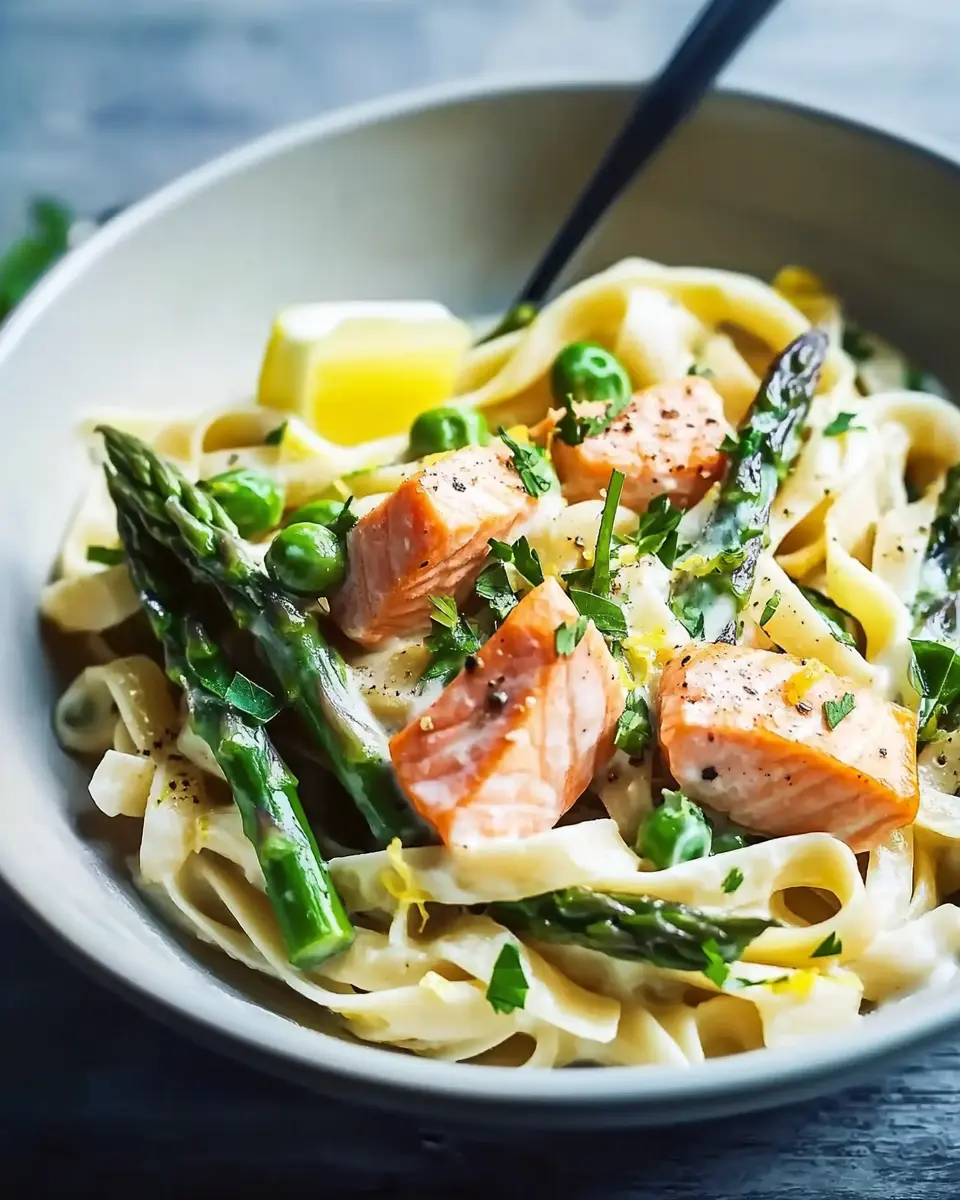 PASTA MIT SPARGEL and LACHS Rezept – Cremig & Schnell First Image First Image