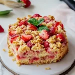 Rhabarber Erdbeer Streuselkuchen – Einfacher, saftiger Genuss First Image First Image