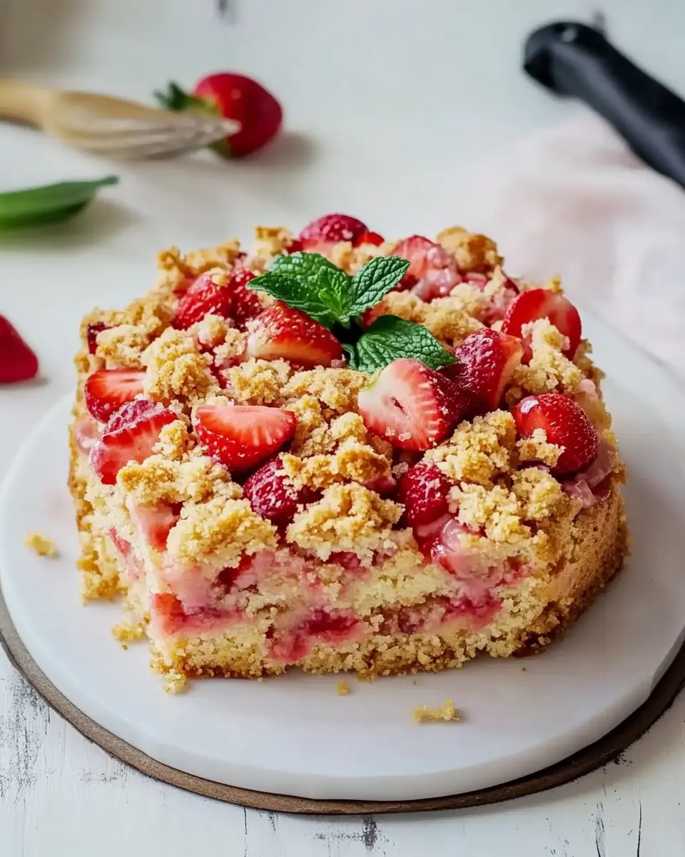 Rhabarber Erdbeer Streuselkuchen: Juicy, Easy Delight at Home